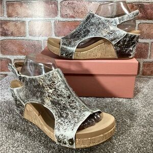 Corkys Boutique Pasture womens wedge sandals size 11